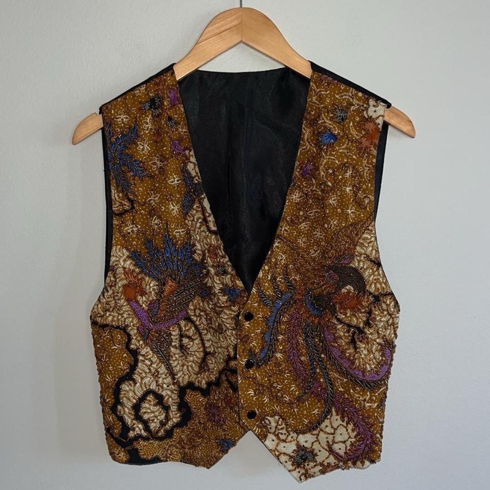 Kenar Vintage Beaded Vest